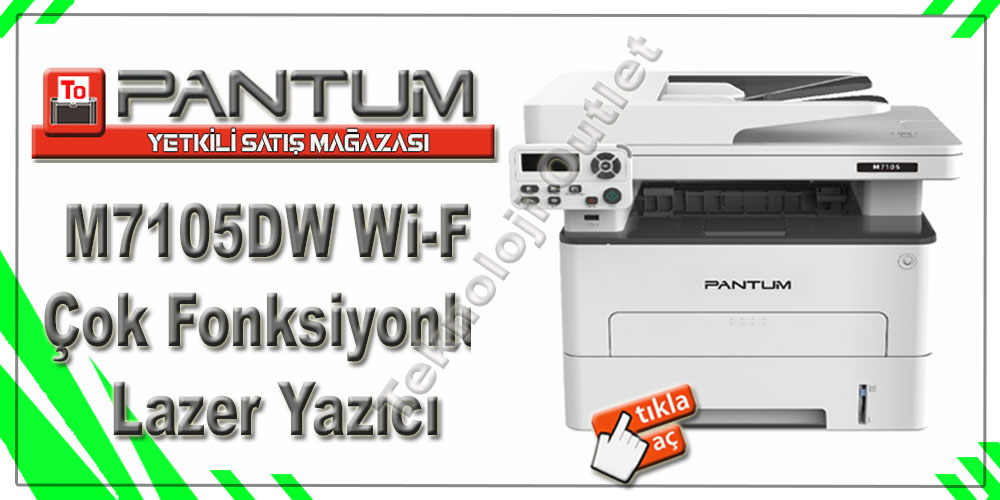 Pantum M7105DW Wi-Fi Çok Fonksiyonlu Lazer Yazıcı