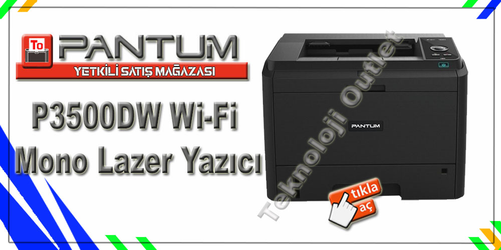 Pantum P3500DW Wi-Fi Mono Lazer Yazıcı