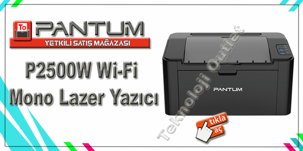 Pantum P2500W Wi-Fi Mono Lazer Yazıcı