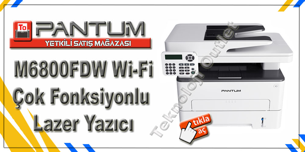 Pantum M6800FDW Wi-Fi Çok Fonksiyonlu Lazer Yazıcı