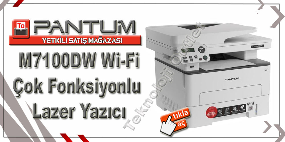 Pantum M7100DW  Wi-Fi Çok Fonksiyonlu Lazer Yazıcı