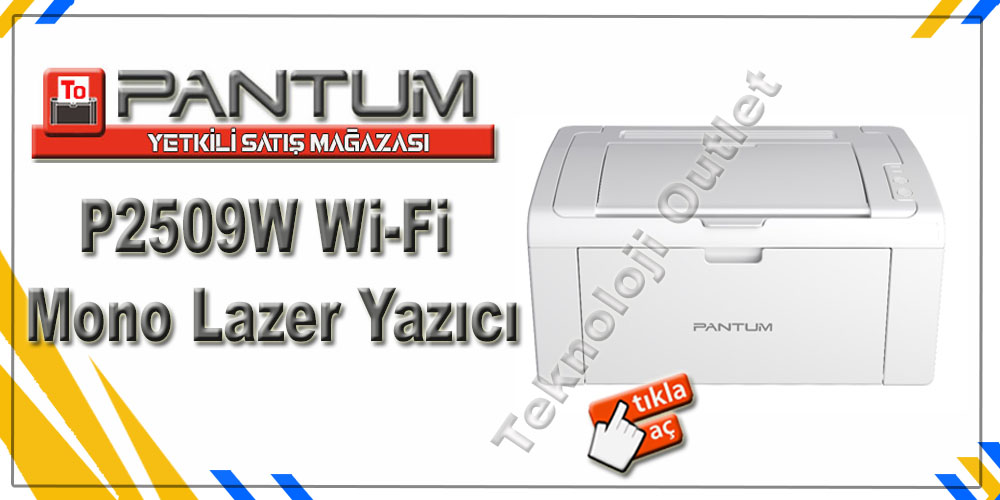 Pantum P2509W Wi-Fi Mono Lazer Yazıcı